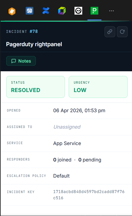 PagerDuty RHS Widget