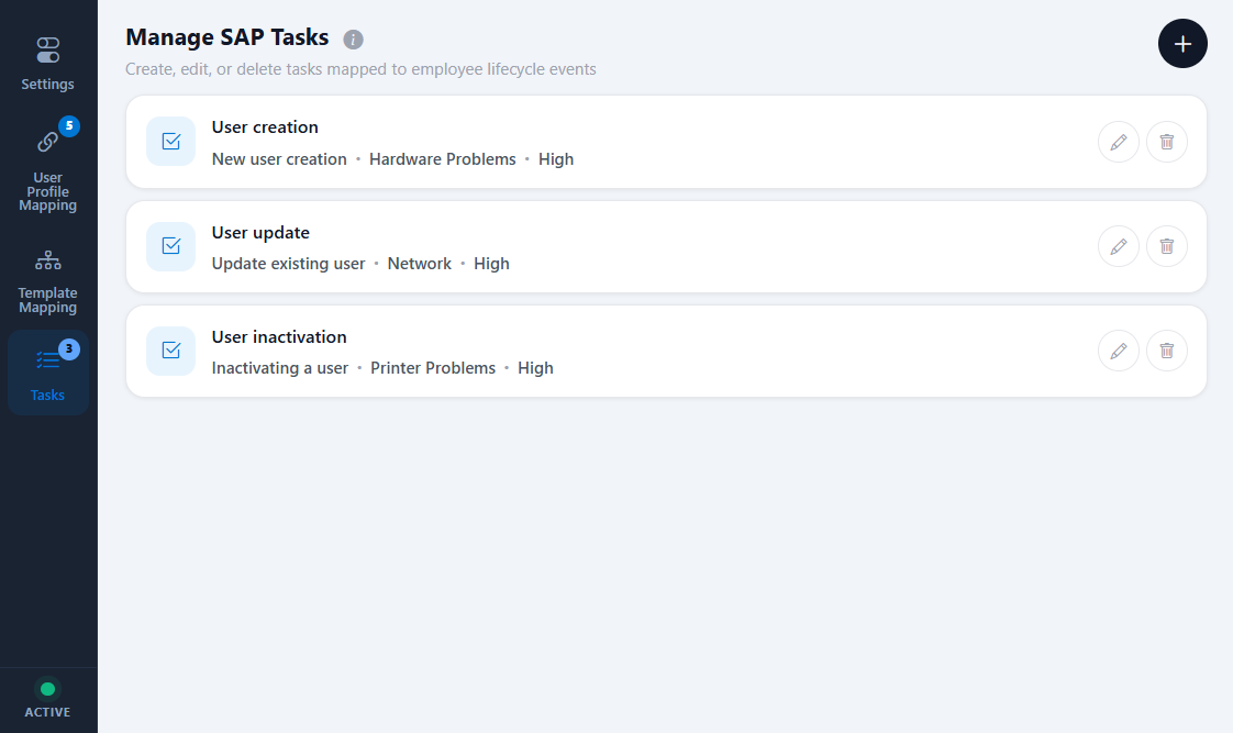Configure task